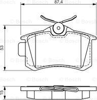 BOSCH 0 986 494 520 - Bremžu uzliku kompl., Disku bremzes www.autospares.lv