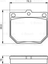 BOSCH 0 986 494 579 - Bremžu uzliku kompl., Disku bremzes www.autospares.lv