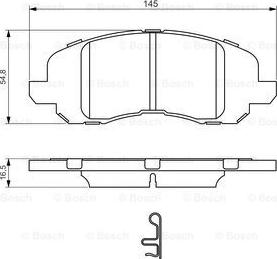 BOSCH 0 986 494 575 - Тормозные колодки, дисковые, комплект www.autospares.lv