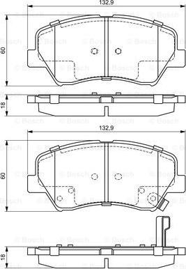 BOSCH 0 986 494 691 - Bremžu uzliku kompl., Disku bremzes www.autospares.lv