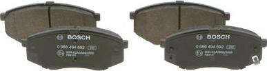 BOSCH 0 986 494 692 - Brake Pad Set, disc brake www.autospares.lv