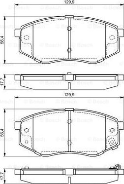 BOSCH 0 986 494 692 - Тормозные колодки, дисковые, комплект www.autospares.lv