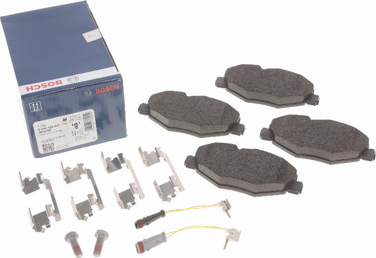 BOSCH 0 986 494 647 - Bremžu uzliku kompl., Disku bremzes autospares.lv