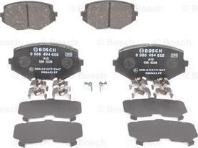 BOSCH 0 986 494 655 - Bremžu uzliku kompl., Disku bremzes www.autospares.lv