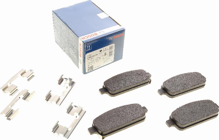 BOSCH 0 986 494 666 - Brake Pad Set, disc brake www.autospares.lv