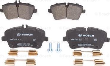 BOSCH 0 986 494 607 - Bremžu uzliku kompl., Disku bremzes autospares.lv