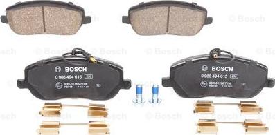 BOSCH 0 986 494 615 - Bremžu uzliku kompl., Disku bremzes www.autospares.lv