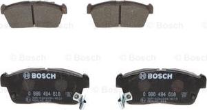 BOSCH 0 986 494 618 - Bremžu uzliku kompl., Disku bremzes www.autospares.lv