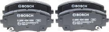 BOSCH 0 986 494 688 - Тормозные колодки, дисковые, комплект www.autospares.lv