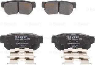 BOSCH 0 986 494 635 - Тормозные колодки, дисковые, комплект www.autospares.lv