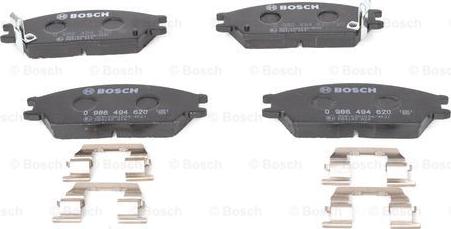 BOSCH 0 986 494 620 - Brake Pad Set, disc brake www.autospares.lv