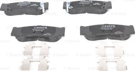 BOSCH 0 986 494 628 - Brake Pad Set, disc brake www.autospares.lv