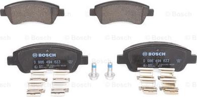 BOSCH 0 986 494 623 - Тормозные колодки, дисковые, комплект www.autospares.lv