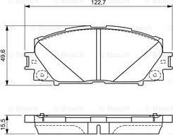 BOSCH 0 986 494 670 - Bremžu uzliku kompl., Disku bremzes autospares.lv