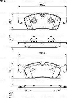 BOSCH 0 986 494 672 - Bremžu uzliku kompl., Disku bremzes www.autospares.lv