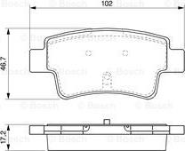 BOSCH 0 986 494 094 - Тормозные колодки, дисковые, комплект www.autospares.lv