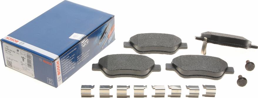 BOSCH 0 986 494 092 - Brake Pad Set, disc brake www.autospares.lv