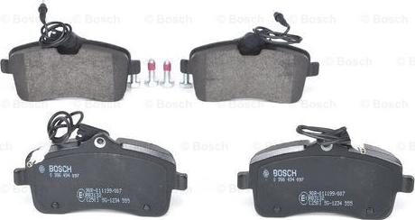 BOSCH 0 986 494 097 - Bremžu uzliku kompl., Disku bremzes www.autospares.lv