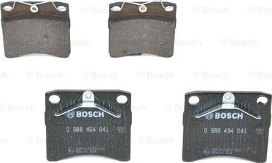 BOSCH 0 986 494 041 - Bremžu uzliku kompl., Disku bremzes www.autospares.lv