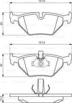 BOSCH 0 986 494 009 - Brake Pad Set, disc brake www.autospares.lv