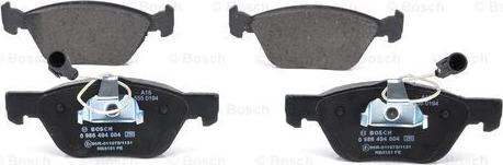 BOSCH 0 986 494 004 - Тормозные колодки, дисковые, комплект www.autospares.lv