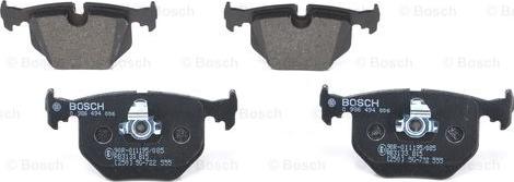 BOSCH 0 986 494 006 - Brake Pad Set, disc brake www.autospares.lv