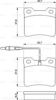 BOSCH 0 986 494 000 - Bremžu uzliku kompl., Disku bremzes www.autospares.lv