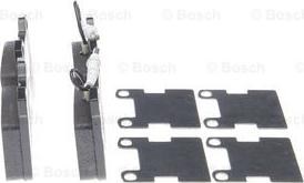 BOSCH 0 986 494 000 - Bremžu uzliku kompl., Disku bremzes www.autospares.lv