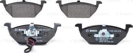 BOSCH 0 986 494 019 - Bremžu uzliku kompl., Disku bremzes www.autospares.lv