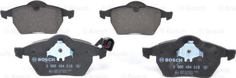 BOSCH 0 986 494 018 - Brake Pad Set, disc brake www.autospares.lv