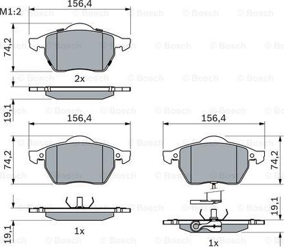 BOSCH 0 986 494 018 - Brake Pad Set, disc brake www.autospares.lv