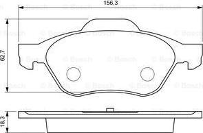 BOSCH 0 986 494 034 - Bremžu uzliku kompl., Disku bremzes www.autospares.lv