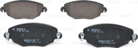 BOSCH 0 986 494 026 - Brake Pad Set, disc brake www.autospares.lv