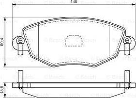 BOSCH 0 986 494 026 - Brake Pad Set, disc brake www.autospares.lv