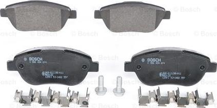 BOSCH 0 986 494 074 - Тормозные колодки, дисковые, комплект www.autospares.lv