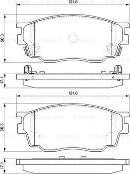 BOSCH 0 986 494 078 - Bremžu uzliku kompl., Disku bremzes autospares.lv