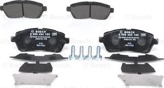 BOSCH 0 986 494 195 - Bremžu uzliku kompl., Disku bremzes www.autospares.lv