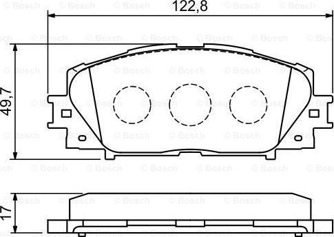 BOSCH 0 986 494 198 - Bremžu uzliku kompl., Disku bremzes www.autospares.lv