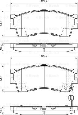 BOSCH 0 986 494 146 - Тормозные колодки, дисковые, комплект www.autospares.lv