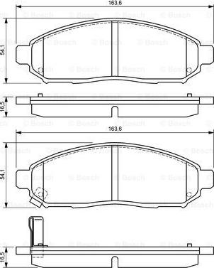 BOSCH 0 986 494 151 - Bremžu uzliku kompl., Disku bremzes www.autospares.lv