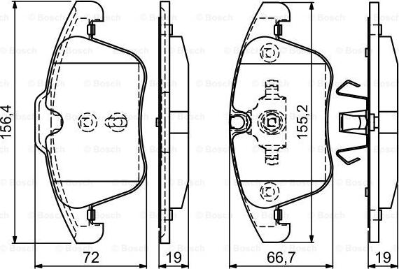 BOSCH 0 986 494 169 - Тормозные колодки, дисковые, комплект www.autospares.lv