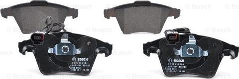 BOSCH 0 986 494 164 - Bremžu uzliku kompl., Disku bremzes autospares.lv