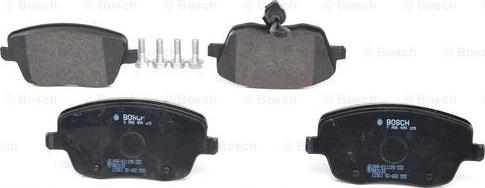 BOSCH 0 986 494 105 - Тормозные колодки, дисковые, комплект www.autospares.lv