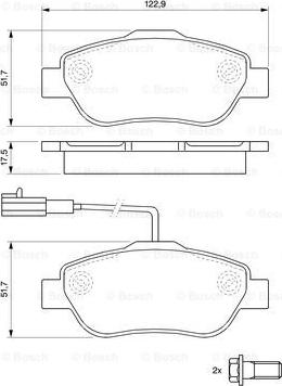 BOSCH 0 986 494 114 - Bremžu uzliku kompl., Disku bremzes www.autospares.lv