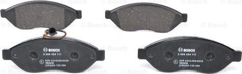 BOSCH 0 986 494 111 - Bremžu uzliku kompl., Disku bremzes www.autospares.lv