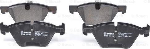 BOSCH 0 986 494 118 - Bremžu uzliku kompl., Disku bremzes autospares.lv