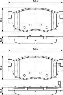 BOSCH 0 986 494 139 - Bremžu uzliku kompl., Disku bremzes www.autospares.lv