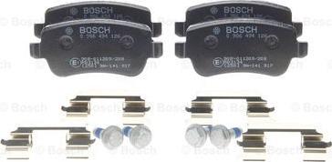 BOSCH 0 986 494 126 - Тормозные колодки, дисковые, комплект www.autospares.lv