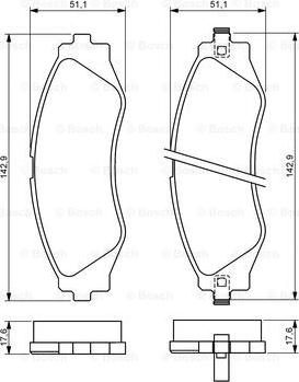 BOSCH 0 986 494 173 - Тормозные колодки, дисковые, комплект www.autospares.lv