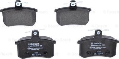 BOSCH 0 986 494 846 - Тормозные колодки, дисковые, комплект www.autospares.lv